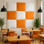 Panneau acoustique mural 3D EMRAUDE DECOSOFT pour amélioration acoustique.